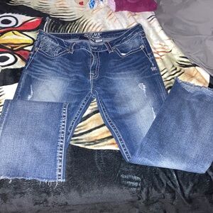 Miss Me Faded Blue Denim Jeans